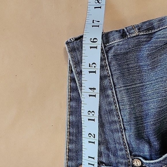 Planet Earth Size 34x32 Stretch Vintage Fit Denim Blue Jeans, Gently Used Cond. - Picture 4 of 13
